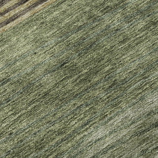 Piper Looms Mayfield Stripes AMF735 Olive Machine Washable Area Rug Swatch Image
