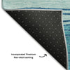 Piper Looms Mayfield Stripes AMF735 Sky Machine Washable Area Rug Backing Image