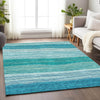 Piper Looms Mayfield Stripes AMF735 Sky Machine Washable Area Rug Lifestyle Image Feature