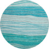 Piper Looms Mayfield Stripes AMF735 Sky Machine Washable Area Rug Round Main Image