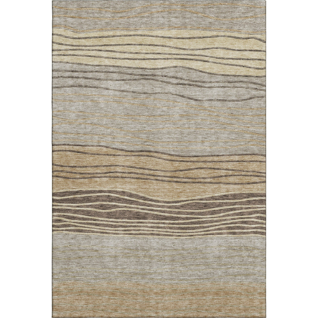 Piper Looms Mayfield Stripes AMF735 Taupe Machine Washable Area Rug main image