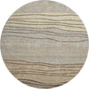 Piper Looms Mayfield Stripes AMF735 Taupe Machine Washable Area Rug Round Main Image