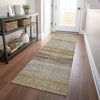Piper Looms Mayfield Stripes AMF735 Taupe Machine Washable Area Rug Runner Lifestyle Image Feature