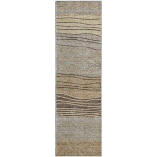 Piper Looms Mayfield Stripes AMF735 Taupe Machine Washable Area Rug Runner Main Image