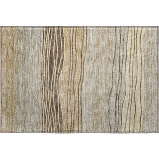 Piper Looms Mayfield Stripes AMF735 Taupe Machine Washable Area Rug Scatter Main Image