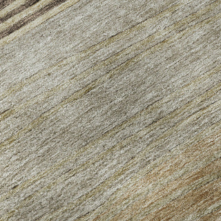 Piper Looms Mayfield Stripes AMF735 Taupe Machine Washable Area Rug Swatch Image