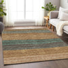 Piper Looms Mayfield Stripes AMF735 Terracotta Machine Washable Area Rug Lifestyle Image Feature