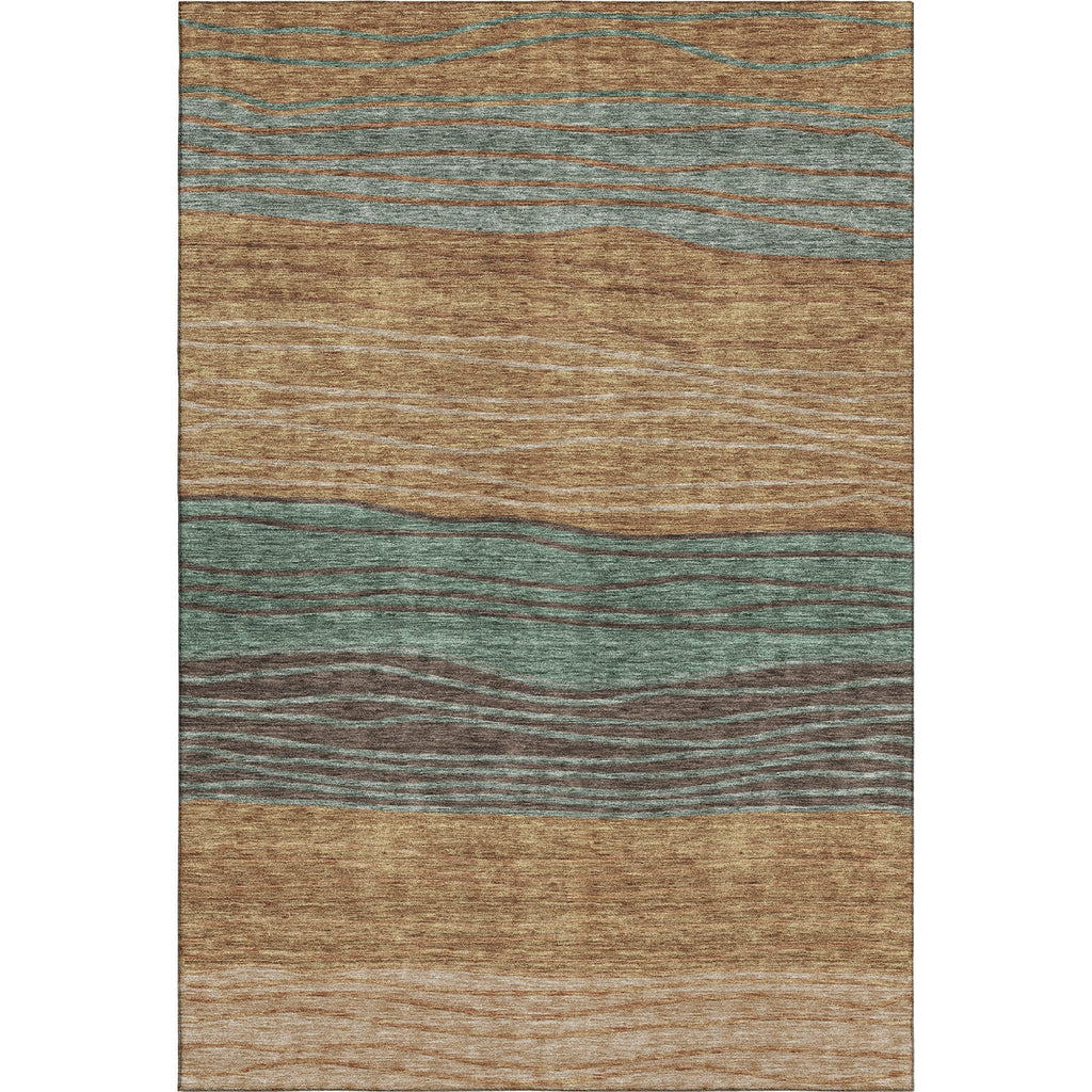 Piper Looms Mayfield Stripes AMF735 Terracotta Machine Washable Area Rug main image