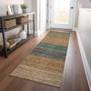 Piper Looms Mayfield Stripes AMF735 Terracotta Machine Washable Area Rug Runner Lifestyle Image Feature