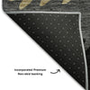 Piper Looms Mayfield Stripes AMF736 Black Machine Washable Area Rug Backing Image