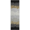 Piper Looms Mayfield Stripes AMF736 Black Machine Washable Area Rug Runner Main Image