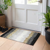 Piper Looms Mayfield Stripes AMF736 Black Machine Washable Area Rug Scatter Lifestyle Image Feature