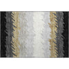 Piper Looms Mayfield Stripes AMF736 Black Machine Washable Area Rug Scatter Main Image