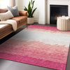 Piper Looms Mayfield Stripes AMF736 Blush Machine Washable Area Rug Lifestyle Image Feature