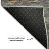 Piper Looms Mayfield Stripes AMF736 Chocolate Machine Washable Area Rug Backing Image