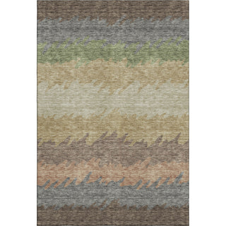 Piper Looms Mayfield Stripes AMF736 Chocolate Machine Washable Area Rug main image