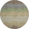 Piper Looms Mayfield Stripes AMF736 Chocolate Machine Washable Area Rug Round Main Image