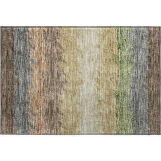Piper Looms Mayfield Stripes AMF736 Chocolate Machine Washable Area Rug Scatter Main Image