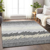 Piper Looms Mayfield Stripes AMF736 Gray Machine Washable Area Rug Lifestyle Image Feature