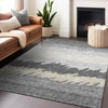 Piper Looms Mayfield Stripes AMF736 Gray Machine Washable Area Rug Lifestyle Image Feature