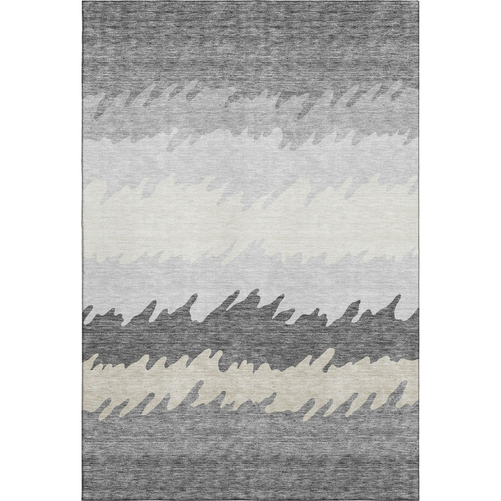 Piper Looms Mayfield Stripes AMF736 Gray Machine Washable Area Rug main image