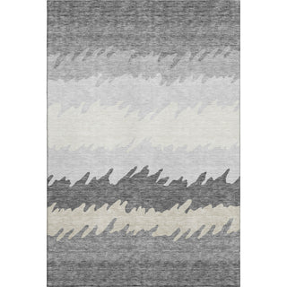 Piper Looms Mayfield Stripes AMF736 Gray Machine Washable Area Rug main image