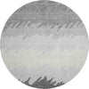 Piper Looms Mayfield Stripes AMF736 Gray Machine Washable Area Rug Round Main Image