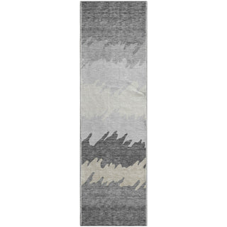 Piper Looms Mayfield Stripes AMF736 Gray Machine Washable Area Rug Runner Main Image
