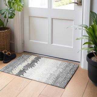Piper Looms Mayfield Stripes AMF736 Gray Machine Washable Area Rug Scatter Lifestyle Image Feature