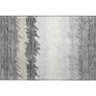 Piper Looms Mayfield Stripes AMF736 Gray Machine Washable Area Rug Scatter Main Image