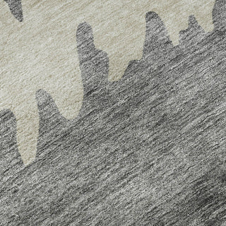 Piper Looms Mayfield Stripes AMF736 Gray Machine Washable Area Rug Swatch Image