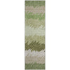 Piper Looms Mayfield Stripes AMF736 Green Machine Washable Area Rug Runner Main Image