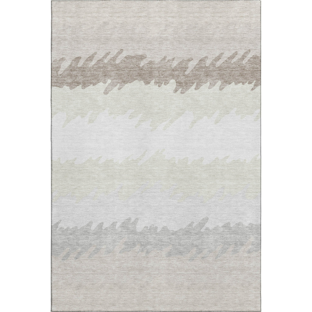 Piper Looms Mayfield Stripes AMF736 Ivory Machine Washable Area Rug main image