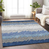 Piper Looms Mayfield Stripes AMF736 Navy Machine Washable Area Rug Lifestyle Image Feature