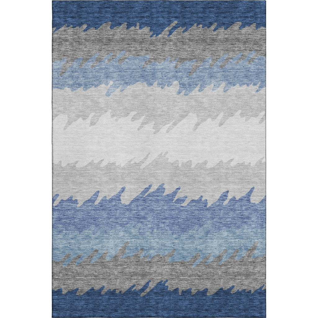 Piper Looms Mayfield Stripes AMF736 Navy Machine Washable Area Rug main image