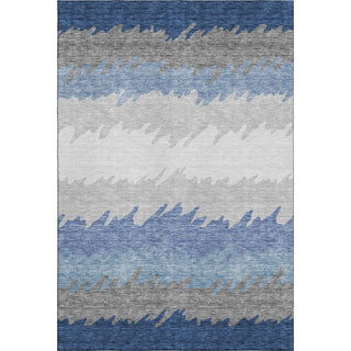 Piper Looms Mayfield Stripes AMF736 Navy Machine Washable Area Rug main image