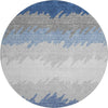 Piper Looms Mayfield Stripes AMF736 Navy Machine Washable Area Rug Round Main Image