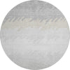 Piper Looms Mayfield Stripes AMF736 Silver Machine Washable Area Rug Round Main Image