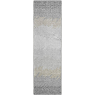 Piper Looms Mayfield Stripes AMF736 Silver Machine Washable Area Rug Runner Main Image