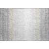 Piper Looms Mayfield Stripes AMF736 Silver Machine Washable Area Rug Scatter Main Image