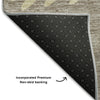 Piper Looms Mayfield Stripes AMF736 Taupe Machine Washable Area Rug Backing Image