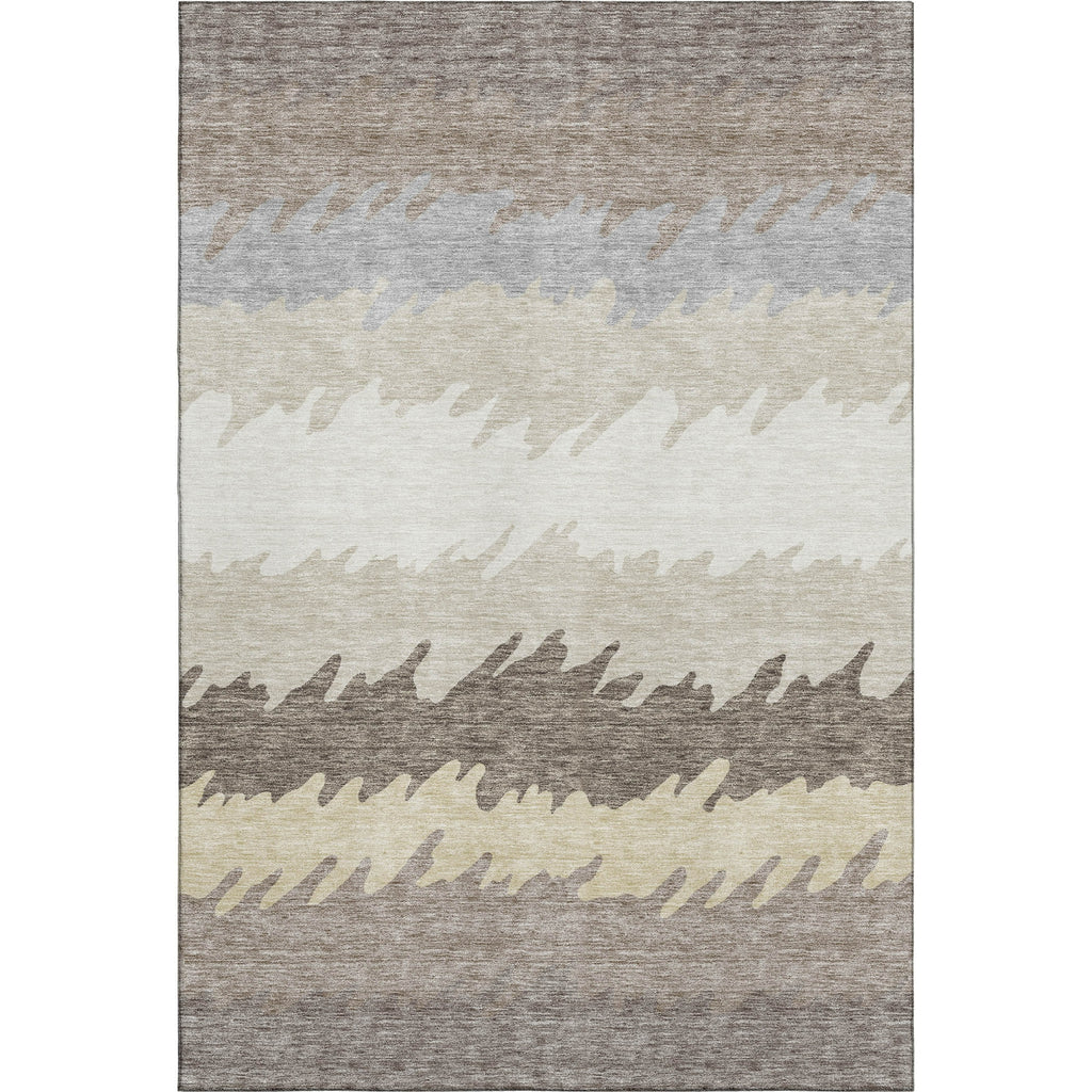 Piper Looms Mayfield Stripes AMF736 Taupe Machine Washable Area Rug main image