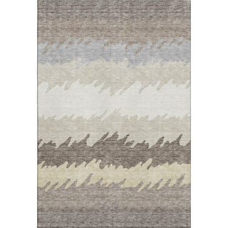 Piper Looms Mayfield Stripes AMF736 Taupe Machine Washable Area Rug main image