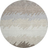 Piper Looms Mayfield Stripes AMF736 Taupe Machine Washable Area Rug Round Main Image