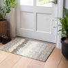 Piper Looms Mayfield Stripes AMF736 Taupe Machine Washable Area Rug Scatter Lifestyle Image Feature
