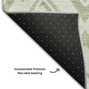 Piper Looms Mayfield Diamond AMF737 Aloe Machine Washable Area Rug Backing Image