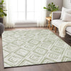 Piper Looms Mayfield Diamond AMF737 Aloe Machine Washable Area Rug Lifestyle Image Feature