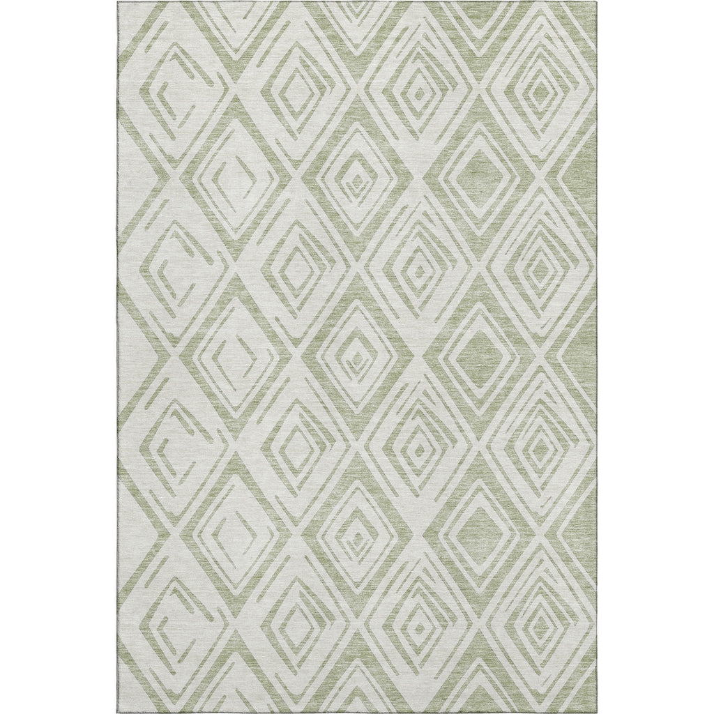 Piper Looms Mayfield Diamond AMF737 Aloe Machine Washable Area Rug main image