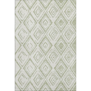 Piper Looms Mayfield Diamond AMF737 Aloe Machine Washable Area Rug main image