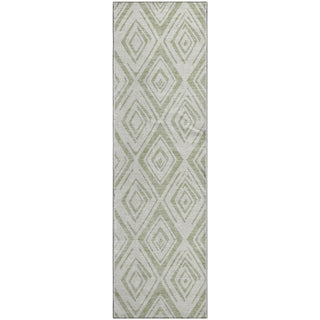 Piper Looms Mayfield Diamond AMF737 Aloe Machine Washable Area Rug Runner Main Image